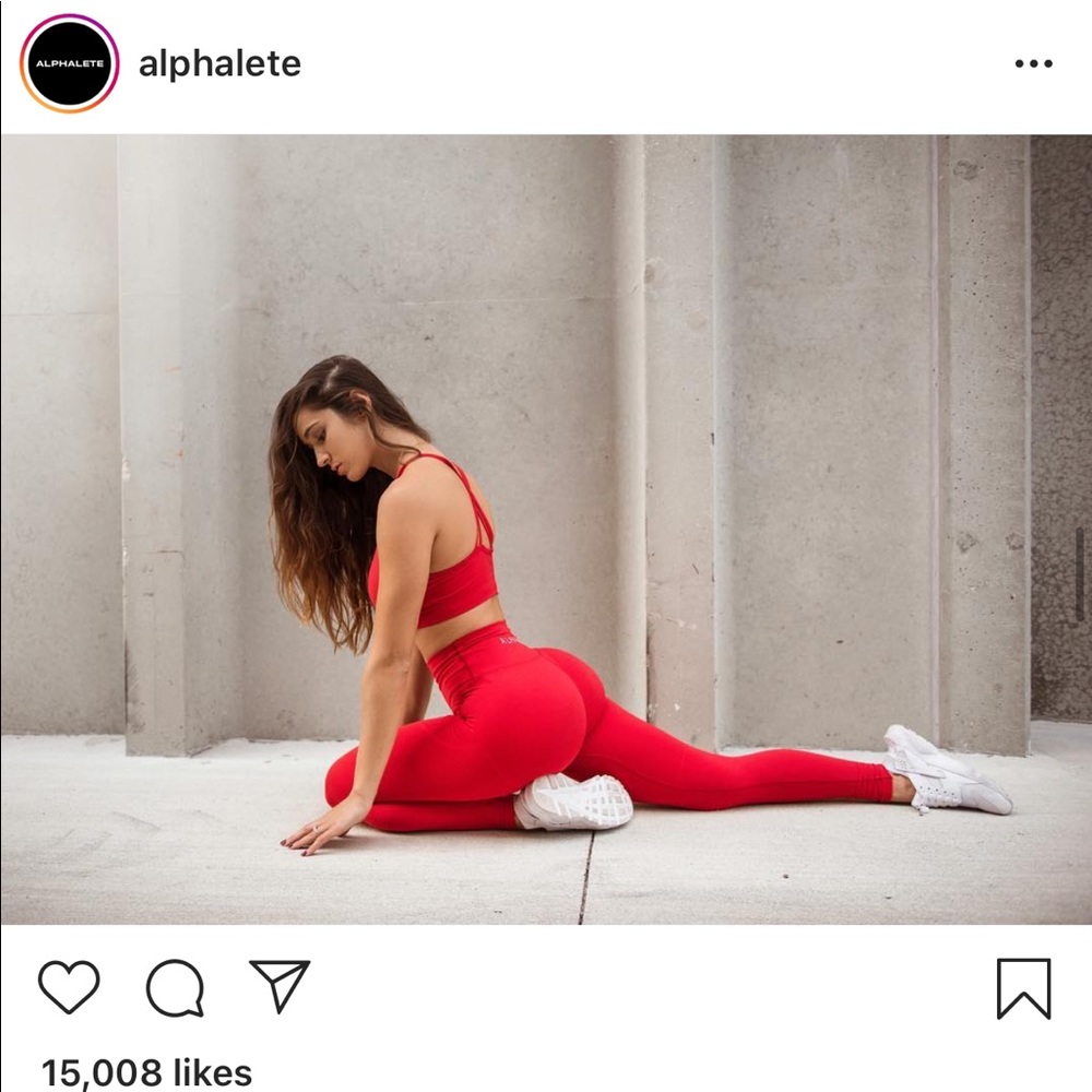 Alphalete OG revivals in bright red